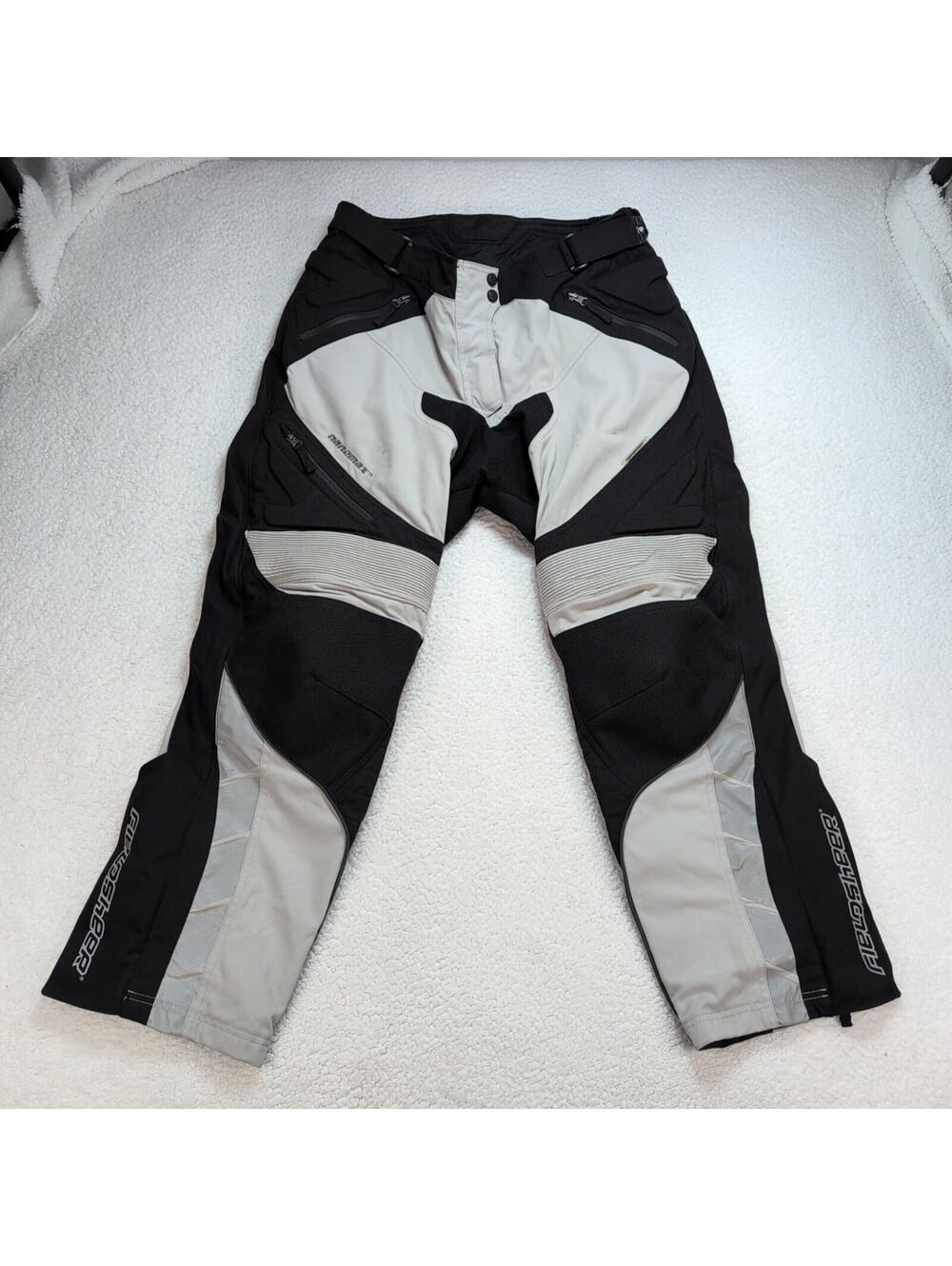 Fieldsheer Women's Small Padded Motorcycle Riding Pants Black Gray